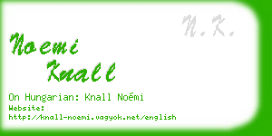 noemi knall business card